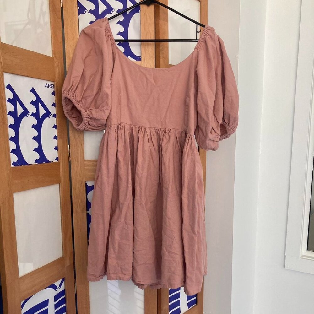 Cute pink mini dress